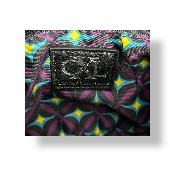 CXL by Christian Lacroix Black Quilted Vegan Leather Shoulder Bag Valo Chain $88 - Picture 8 of 12